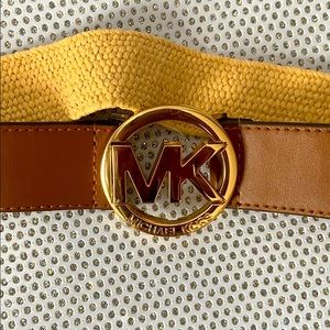 Michael Kors raffia stretchy belt
